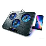 Laptop Cooling Pad with USB Hub — Triple Fan (up to 17″)
