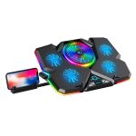 Laptop Cooling Pad with USB Hub — 5-Fan (up to 17″) - Image 3